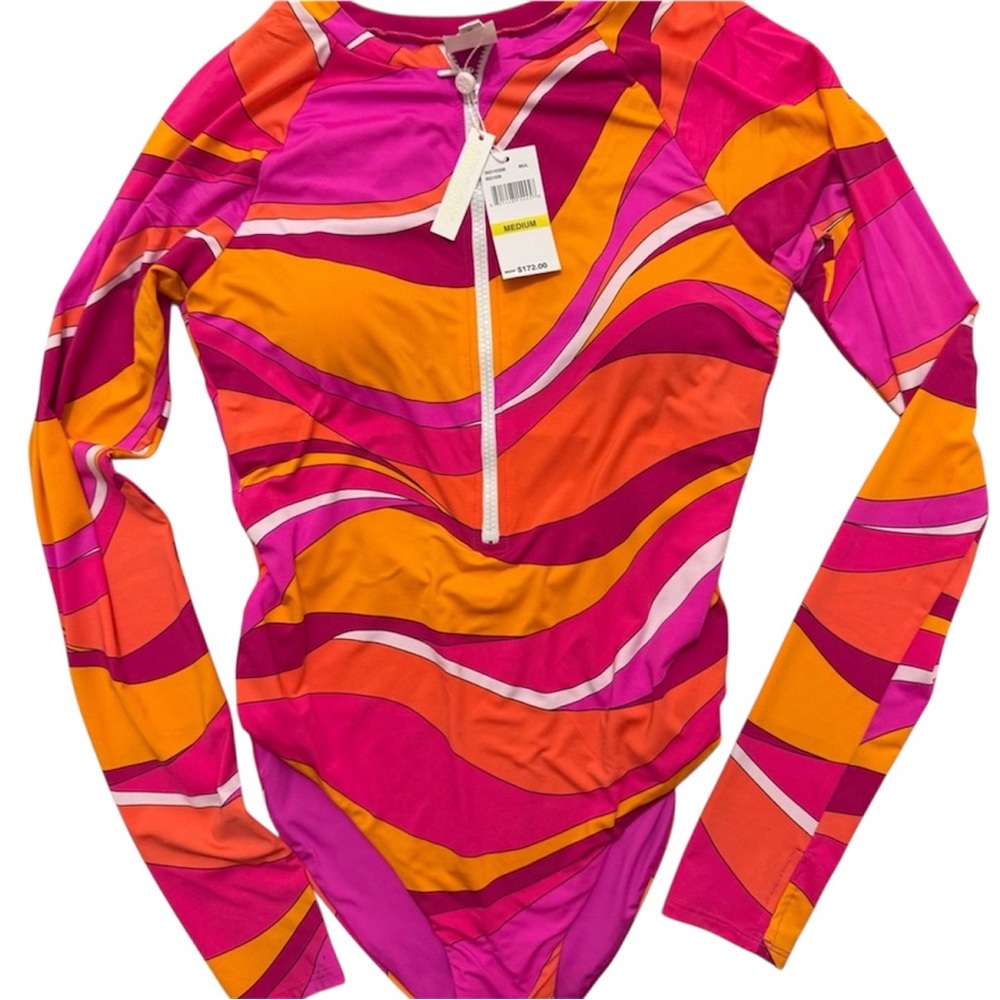 NWT TRINA TURK vivid Vista 1 Pc Paddle Swimsuit -Médium